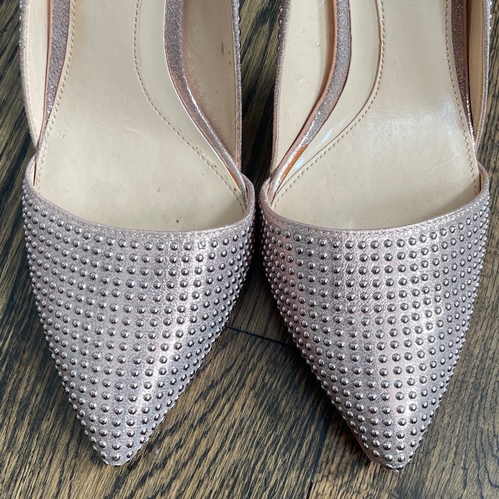 Vince Camuto Pink Studded Heels - Picture 8 of 8